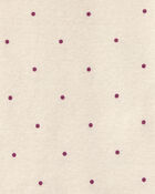 Baby Girl 3-Piece Polka Dot Sherpa Layering Set - Maroon, image 3 of 6 slides