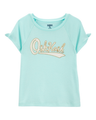 Kid OshKosh Logo Tie-Sleeve Tee, image 1 of 4 slides