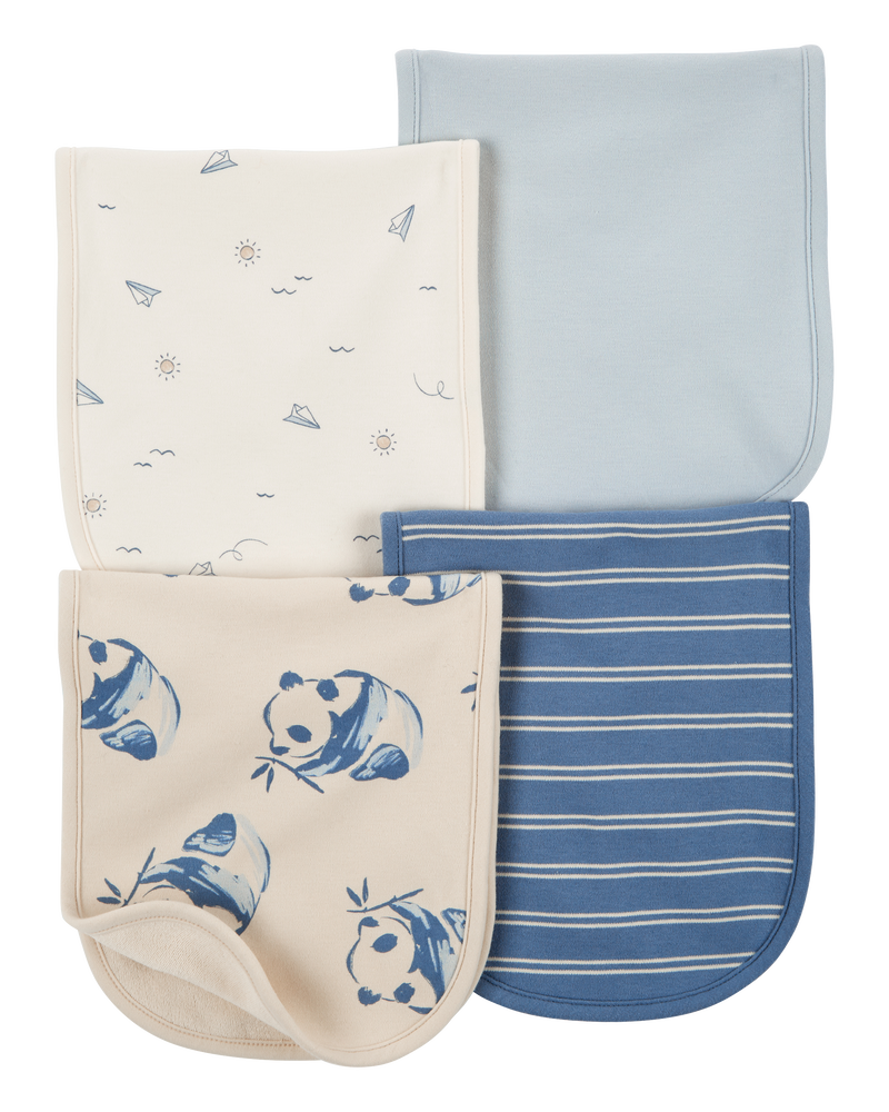 Blue Ivory Baby 4 Pack Burp Cloths Carter s Oshkosh Canada