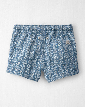 Baby Boy Recycled Swim Trunks in Bloom Lagoon Print, 