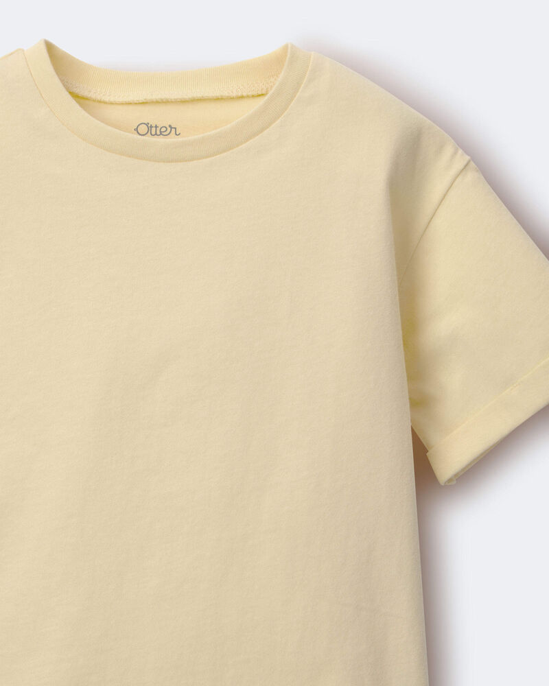 Toddler Rolled Cuff Tee - Yellow, image 5 of 5 slides