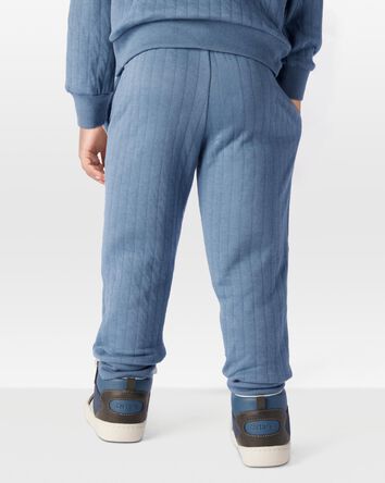 Toddler Pull-On Quilted Joggers - Blue, 