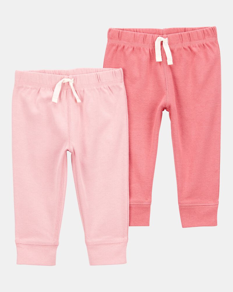 Baby Girl 2-Pack Pull-On Pants, image 1 of 5 slides