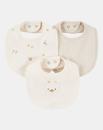 Baby 3-Pack Duck Bibs, 
