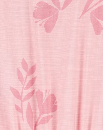 Kid Floral Cinched Top - Pink, 