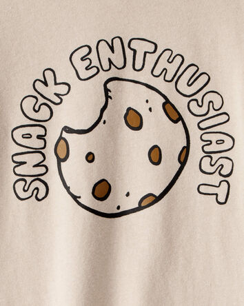 Toddler Boy Snack Enthusiast Long-Sleeve Graphic Tee - Tan, 