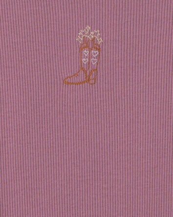 Toute-petite fille - Haut manches longues - Mauve, 
