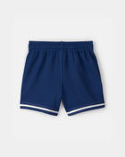 Tout-petit gar&ccedil;on - Short de sport en maille, &agrave; rayures - Bleu, image 2 sur 3 diapositives