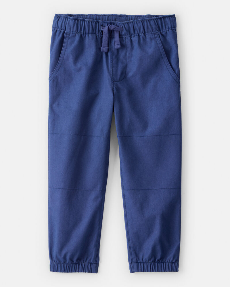 Toddler Boy Cotton Pull-On Fashion Pants - Navy, image 1 of 6 slides