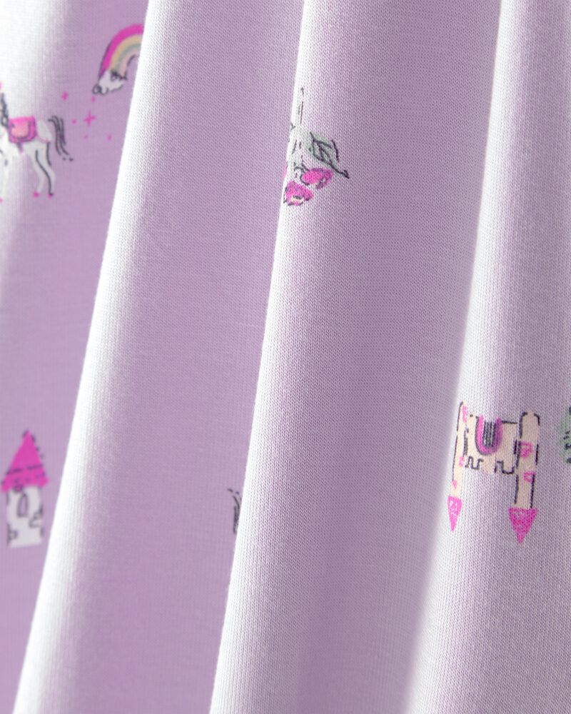 B&eacute;b&eacute; fille - Robe cache-couche &agrave; manches courtes, conte de f&eacute;es - Mauve, image 2 sur 3 diapositives