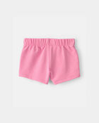 Baby Girl French Terry Shorts - Pink, image 2 of 4 slides