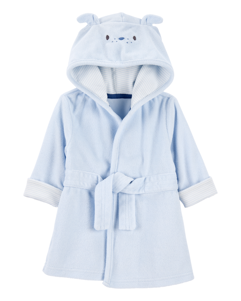 Bébé Robe de chambre à capuchon en jersey bouclette à chien, image 1 sur 4 diapositives