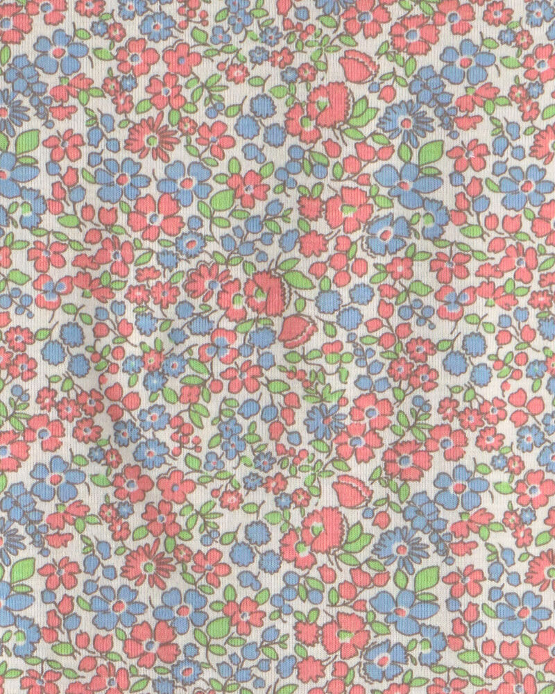 Filles - Pyjama 2 pi&egrave;ces en coton biologique &agrave; motifs floral, image 3 sur 3 diapositives