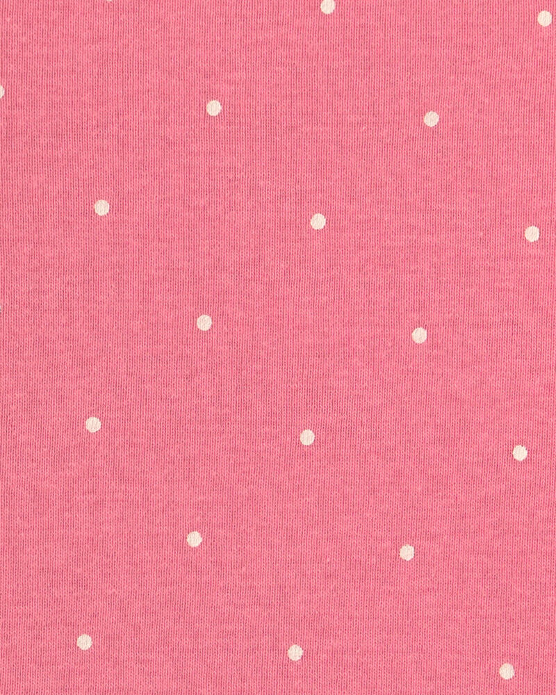Baby Girl 3-Piece Polka Dot Chambray Long-Sleeve Dress Set - Pink/Indigo, image 5 of 6 slides