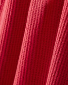 Baby Solid Print PurelySoft Long-Sleeve Sleeper- Red, image 5 of 7 slides