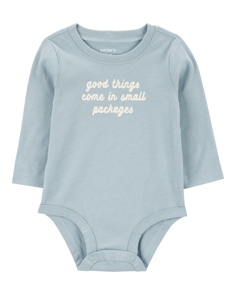 Baby Good Things Come In Small Packages Long-Sleeve Bodysuit, image 1 of 3 slides