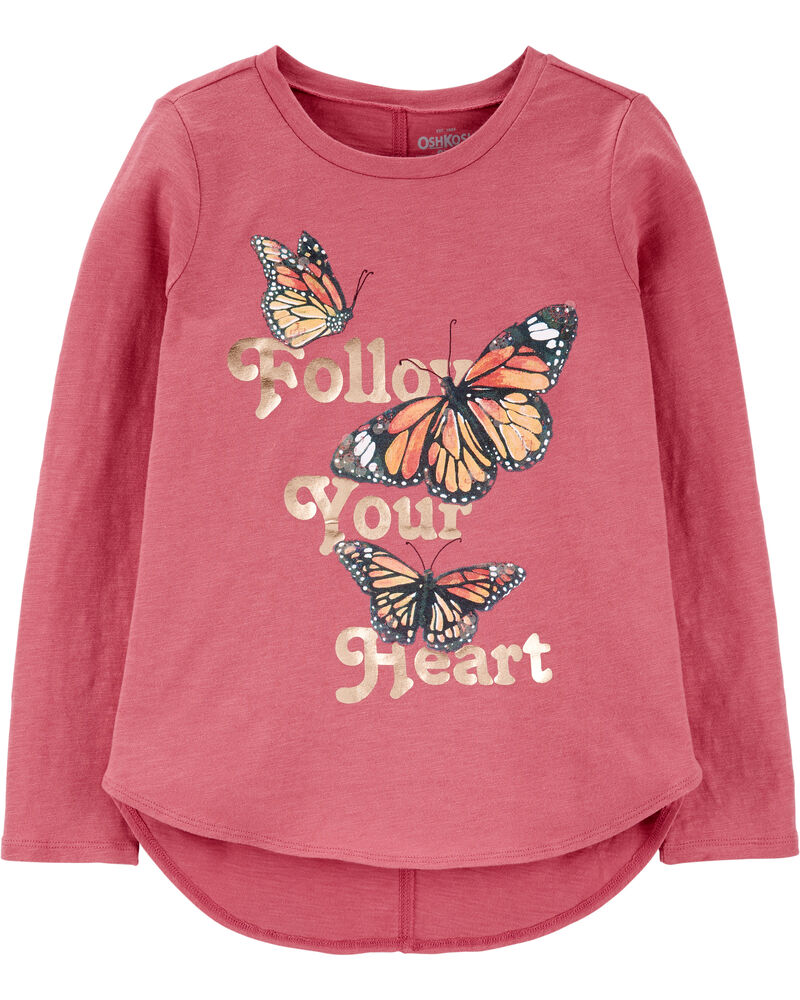 Butterfly Scoop Hem Tee