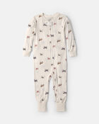 Baby 1-Piece Dog PurelySoft&trade; Snug Fit Pyjama - Cream, image 1 of 9 slides