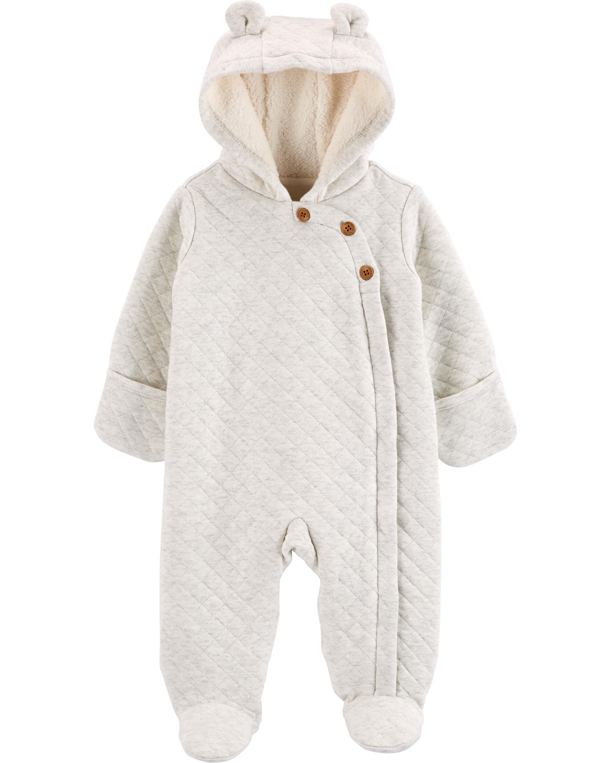 Baby girl carter's 3d best sale ear sherpa bunting pram