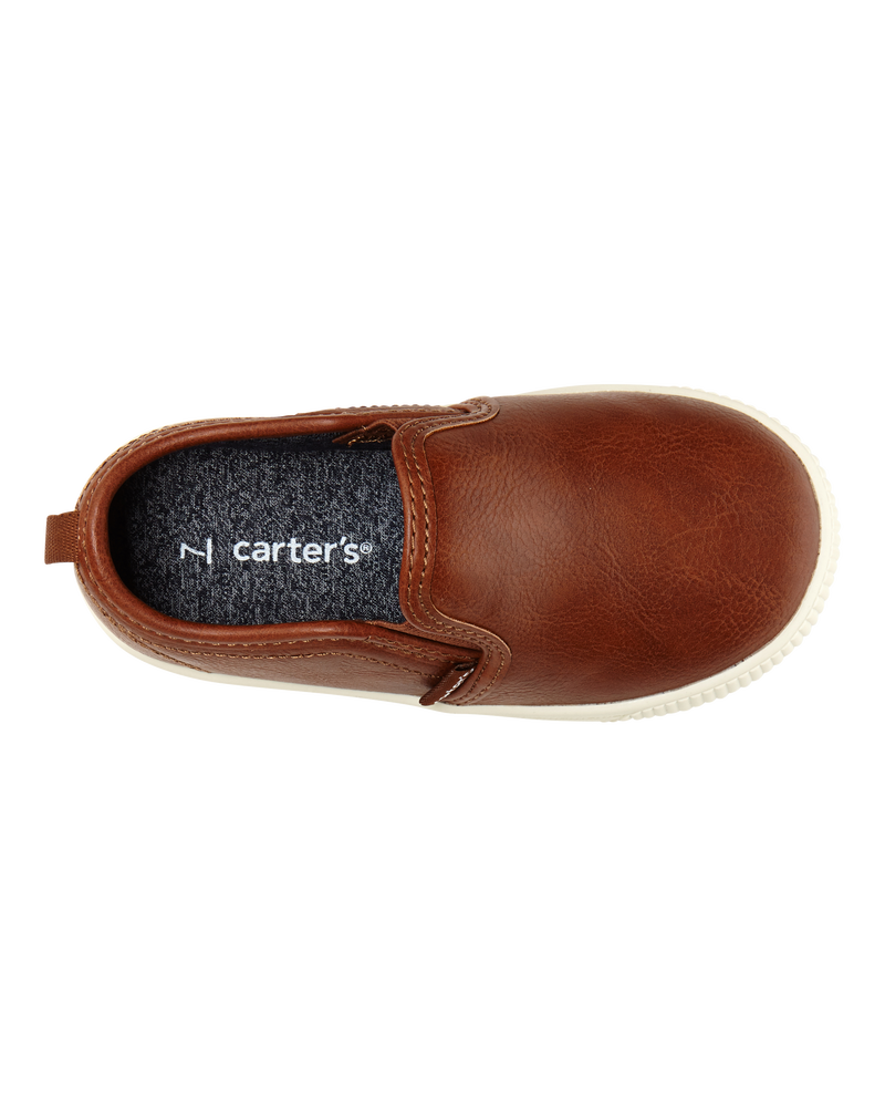 Toddler Faux Leather Casual Sneakers, image 4 of 5 slides