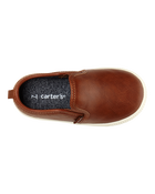 Toddler Faux Leather Casual Sneakers, image 4 of 5 slides