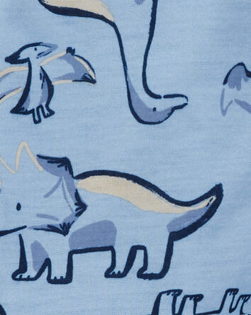 Pyjama 2 pièces boutonné à motifs de dinosaures, 
