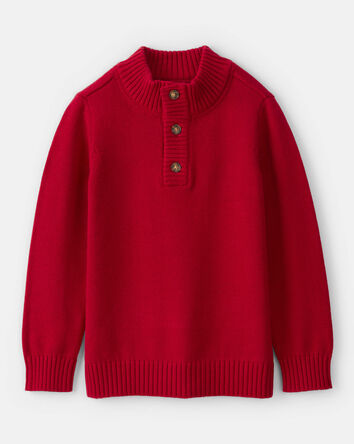 Garçons - Pull en tricot - Rouge, 