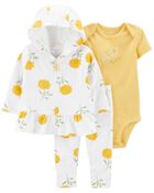 3-Piece Floral Little Jacket Set, image 1 of 3 slides