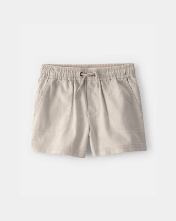Toddler Boy Twill Shorts - Light Khaki, 