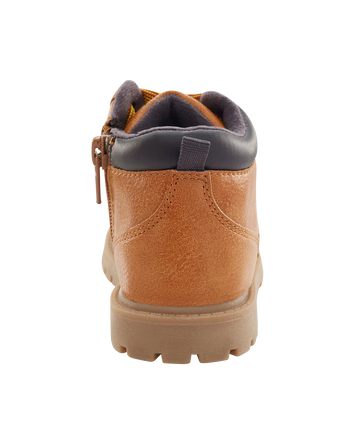 Toddler High Top Faux Leather Boots, 