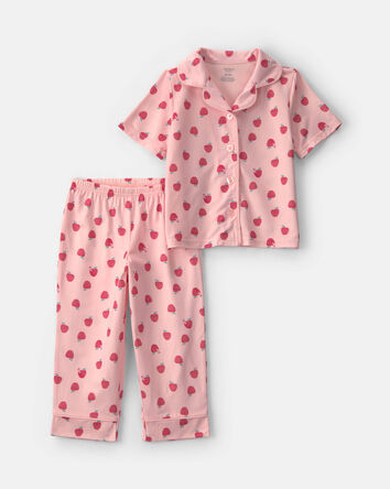 Toddler Girl Apple Short-Sleeve 2-Piece Pyjama Set, 