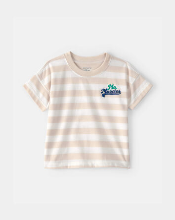 Baby Boy 'Mr. Muscles' Striped Top - Tan, 