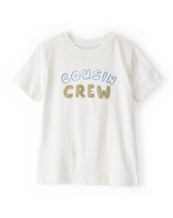 Toddler Boy Cousin Crew Short-Sleeve Graphic Tee -White, 