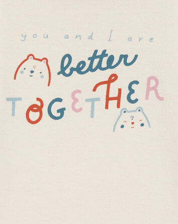 Bébé Cache-couche à manches longues à motif de chat Better Together, 