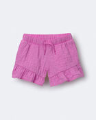 Toddler Girl Ruffle Butterfly Shorts - Purple, image 2 of 7 slides