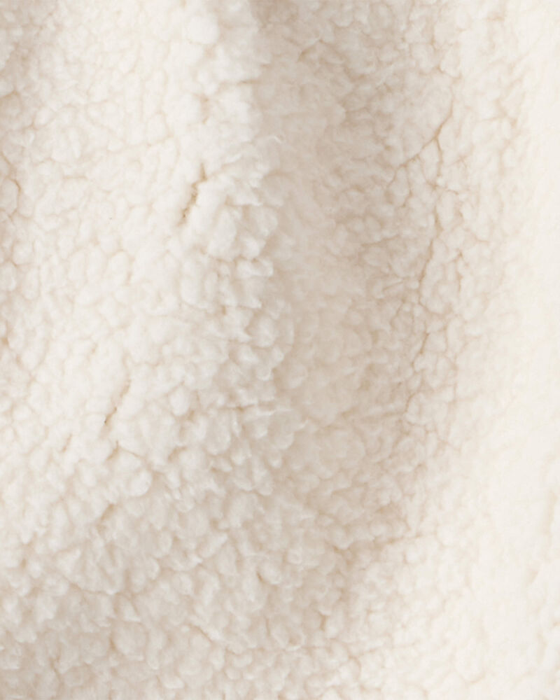 Baby Girl 3-Piece Bear Print Sleeveless Jacket, Bodysuit & Pant Set - White, image 4 of 5 slides