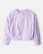 Girls Active Pullover Sweatshirt - Purple, image 1 of 4 slides