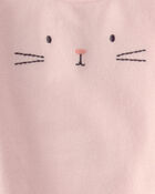 Baby Girl Bunny Bubble Romper & Hat Set - Pink, image 4 of 6 slides