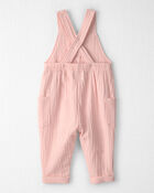 Baby Girl Organic Cotton Gauze Overalls, image 2 of 5 slides