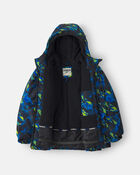 Boys 2 Piece Snowsuit With Chest Pocket - Royal Blue , image 4 of 13 slides