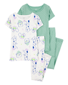 Kid 4-Piece Dog Cotton Pyjamas, image 1 of 4 slides