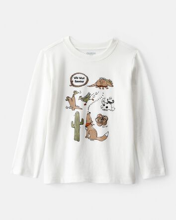 Tout-petit gar&ccedil;on - T-shirt &agrave; imprim&eacute; D&eacute;sert&nbsp;&ndash; Blanc, 