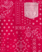 Gar&ccedil;ons - T-shirt &agrave; poche, motif bandana - Rouge, image 2 sur 2 diapositives