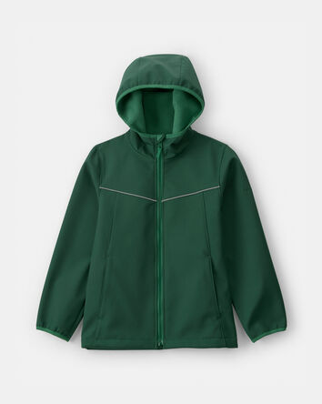 Boys Water-Activated Rain Jacket- Green, 