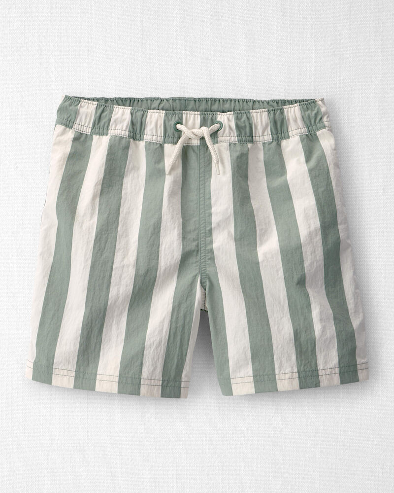 Gar&ccedil;ons - Maillot de bain en mat&eacute;riaux recycl&eacute;s &agrave; rayures , image 1 sur 4 diapositives