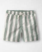 Gar&ccedil;ons - Maillot de bain en mat&eacute;riaux recycl&eacute;s &agrave; rayures , image 1 sur 4 diapositives