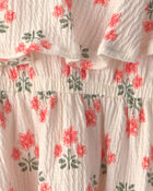 Baby Girl Floral Ruffle Dress - Cream, image 3 of 4 slides