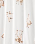 Toddler Farm Animals Print PurelySoft 2-Piece Pyjamas - Ivory, image 2 of 4 slides