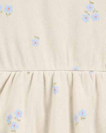 Bébé Robe cache-couche à fleurs - Ivoire, 