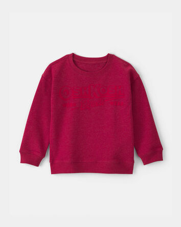 Tout-petit gar&ccedil;on - Chandail en jersey bouclette &agrave; logo OshKosh - Rouge, 